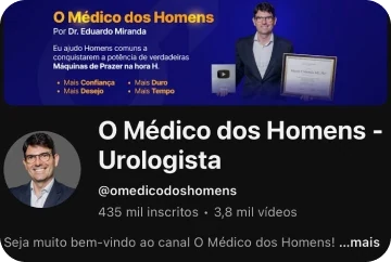 YouTube O Médico dos Homens: 435 mil inscritos